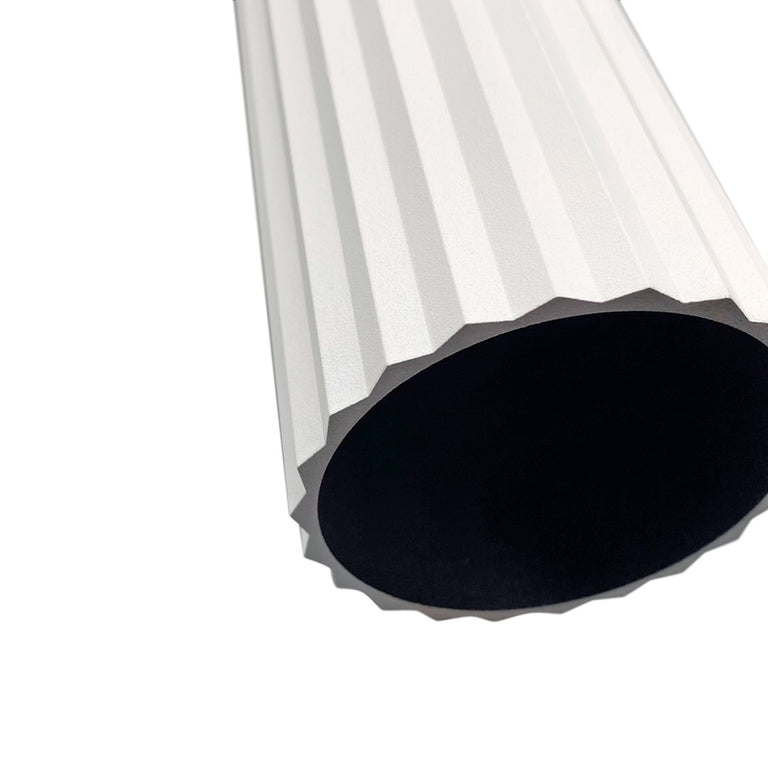 Ribbed Tall GU10 Pendant White