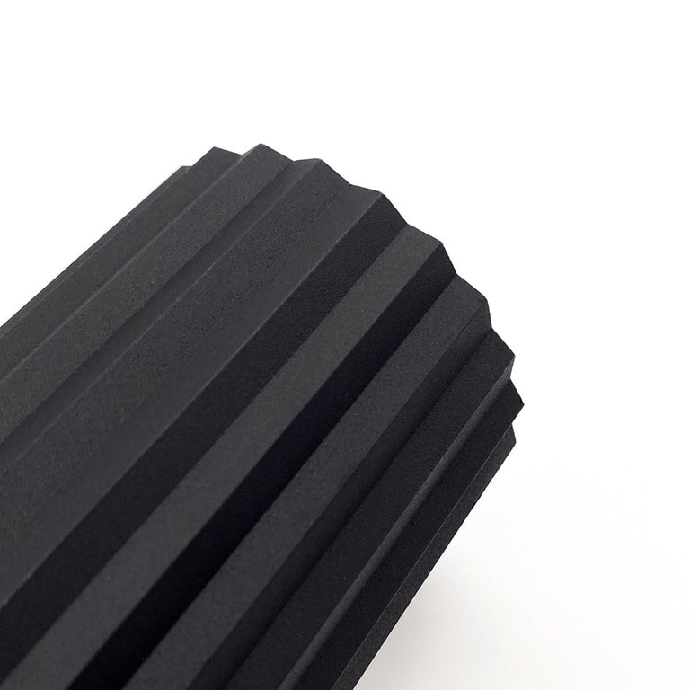 Ribbed Tubo 2 Light Wall Light Black