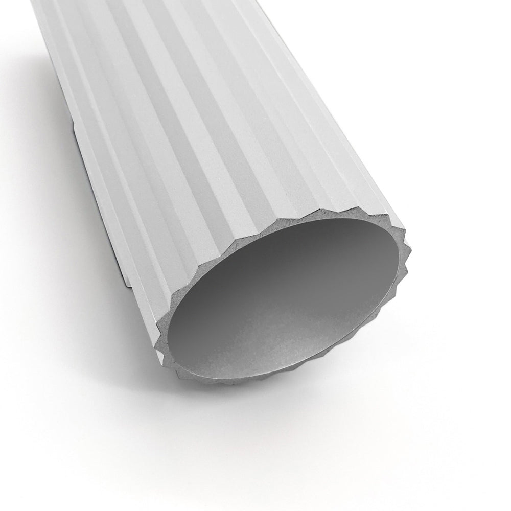 Ribbed Tubo 2 Light Wall Light White