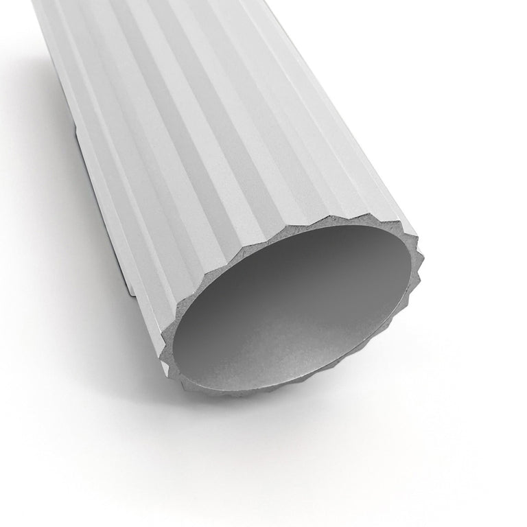 Ribbed Tubo 2 Light Wall Light White