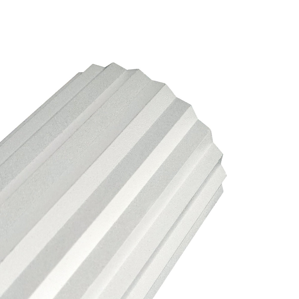 Ribbed Tubo 2 Light Wall Light White