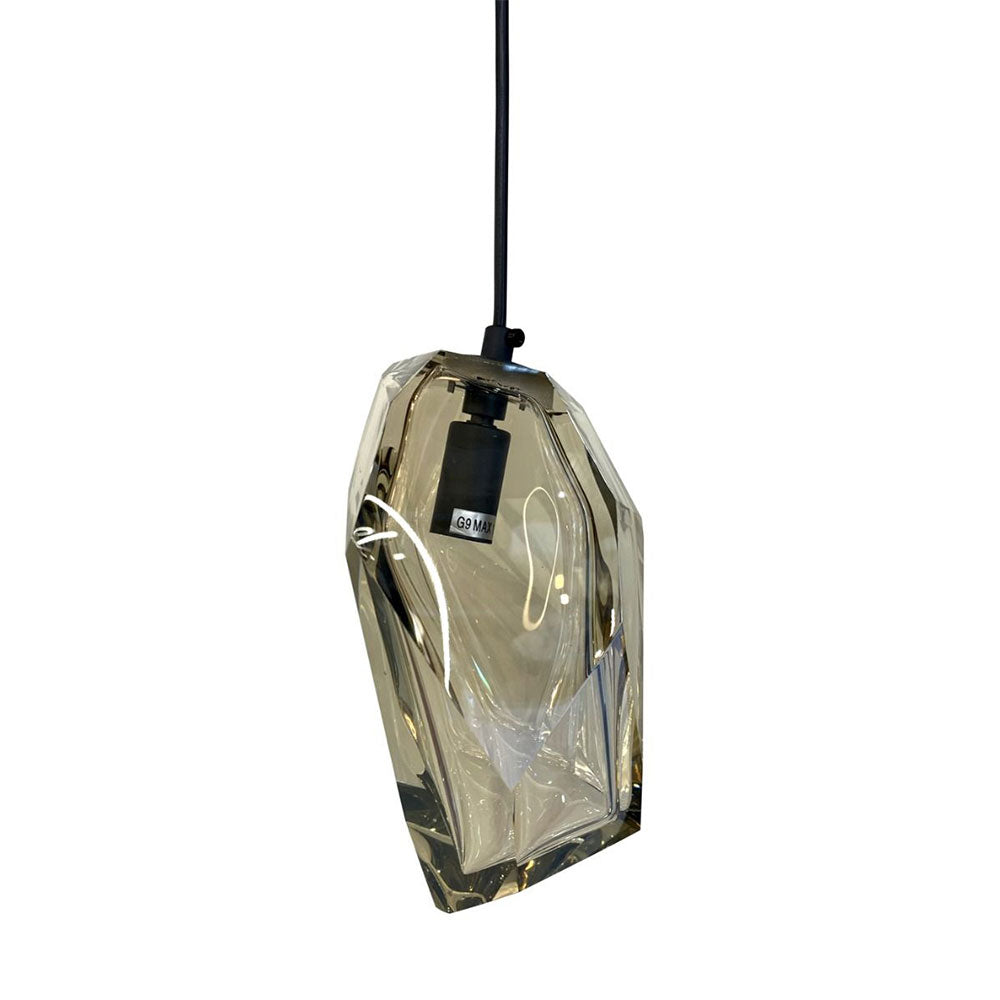 Crystal Rock Pendant Cognac