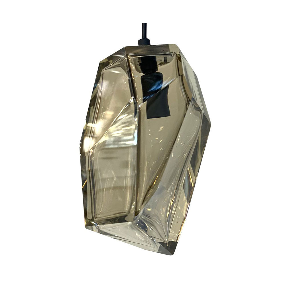 Crystal Rock Pendant Cognac