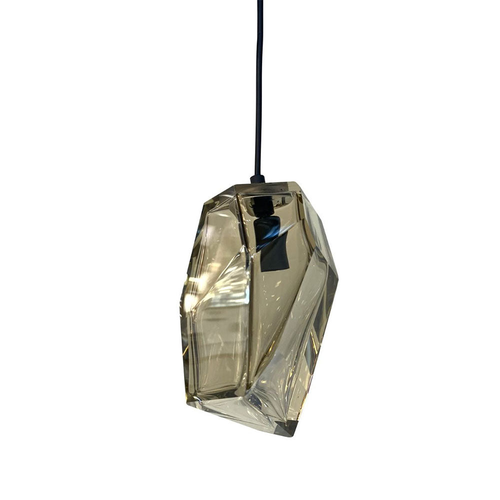 Crystal Rock Pendant Cognac