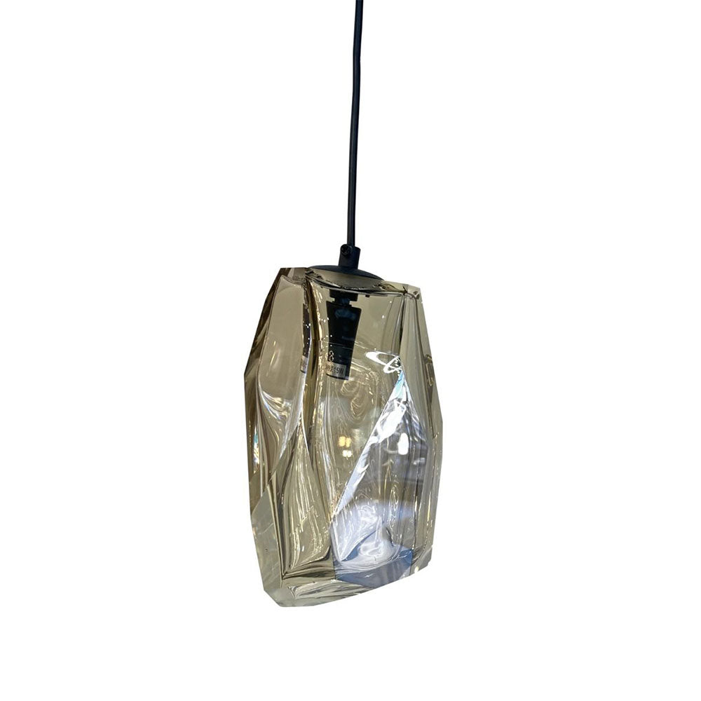 Crystal Rock Pendant Cognac