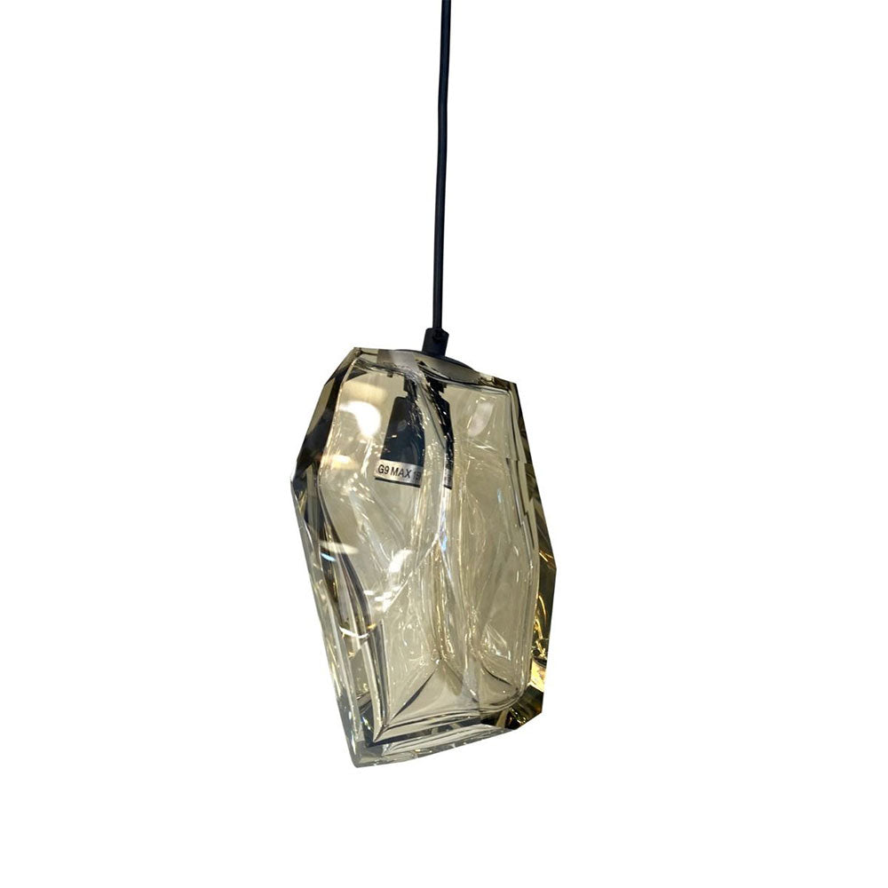 Crystal Rock Pendant Cognac
