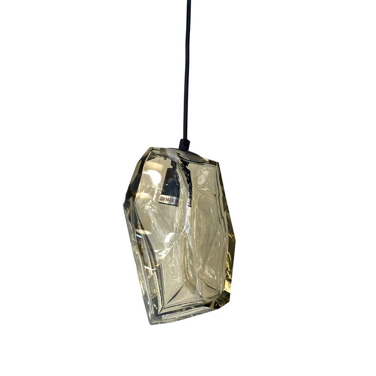 Crystal Rock Pendant Cognac