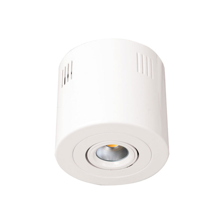 Ecostar Adjustable Surface Mounted 9W Dimmable LED Downlight White / Daylight - S9046SM DL WH