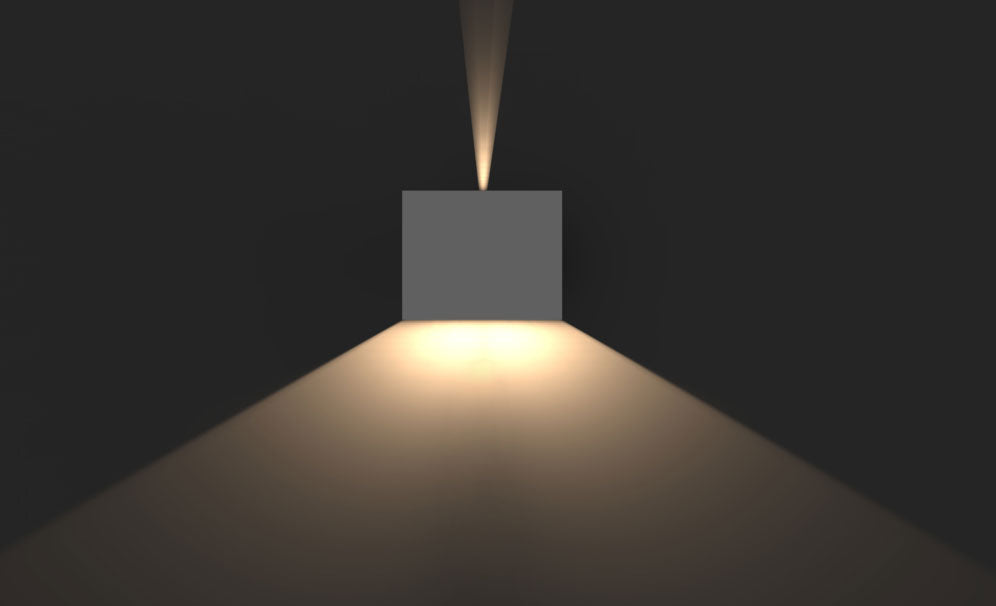 Cube II 10W LED Up/Down Wall Light White / Daylight - S9320NDL/WH
