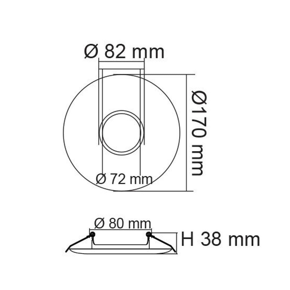 LED Downlight Adaptor Plate - S9901