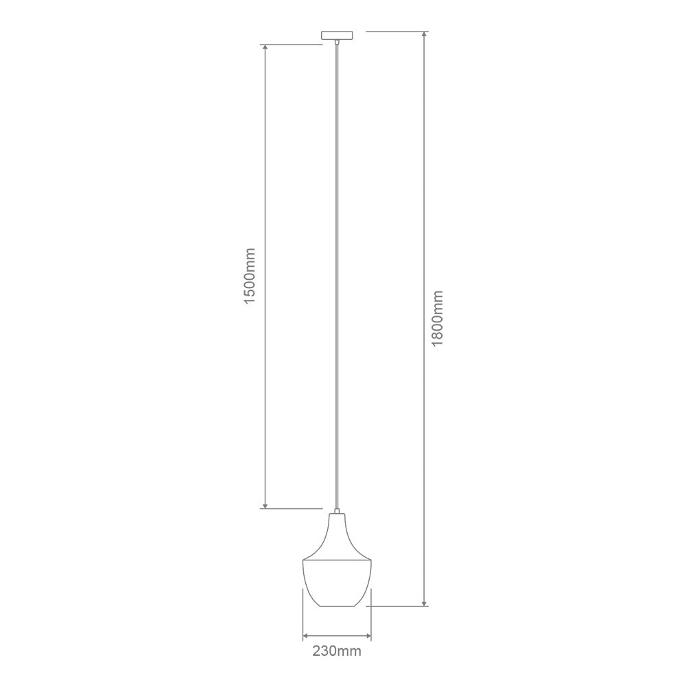 Sail Glass Pendant Light Antique Brass / Amber - 22755
