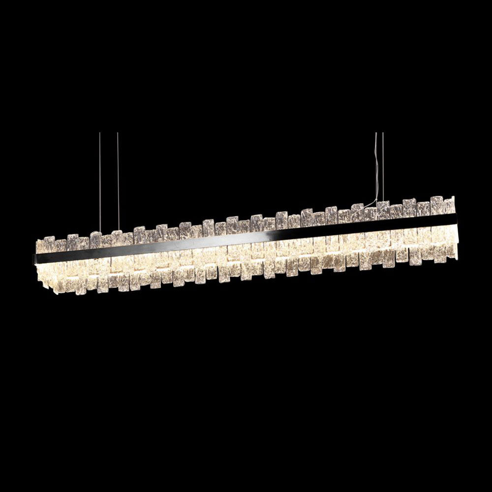 Saw 1200mm Bar LED Pendant Black / Warm White
