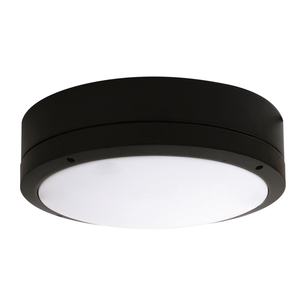 Cooper 16W LED Commercial Bunker Light Black / Tri-Colour IP65 - SE7081TC/BK