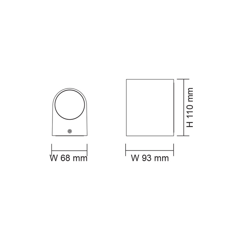 Eton Exterior Wall Light Black - SE7133TC/BK