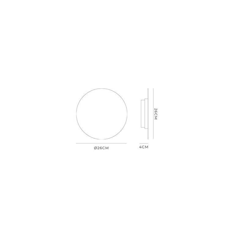 Shadow 10W LED Dimmable Medium Wall Light White / Warm White