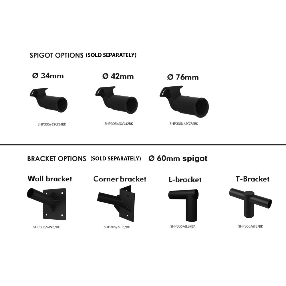 Drive 90W LED Street Light Black / Cool White - SHP305/90CW/BK