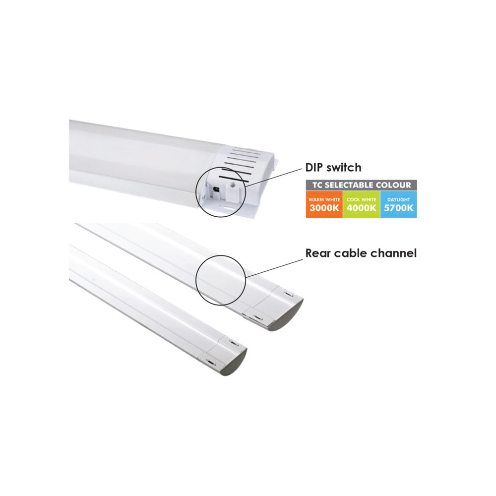 Blade Low Profile 35W LED Batten Tri-Colour - SL9707/150TC