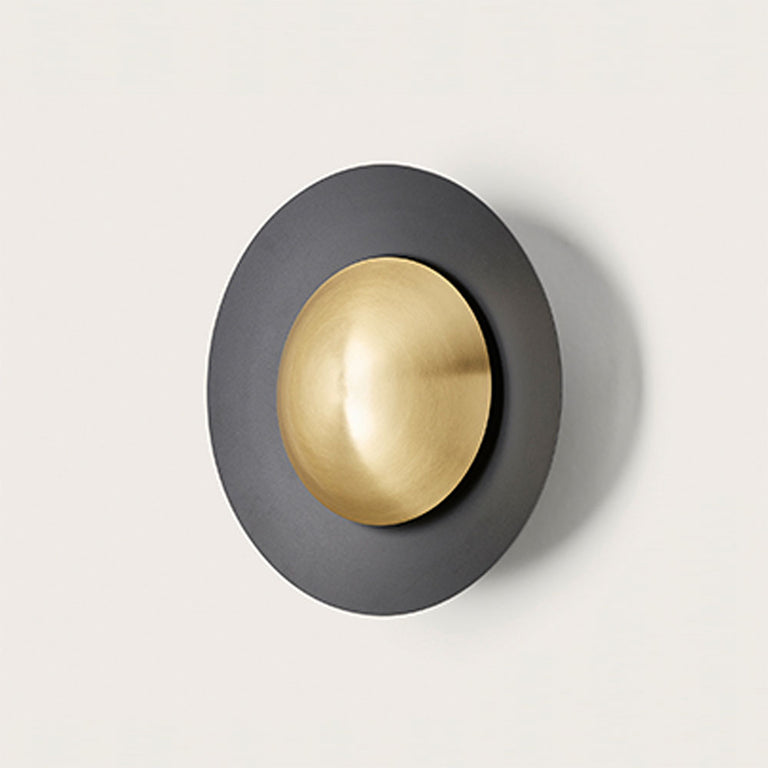 Coss 12W LED Small Wall Light Matt Black / Matt Brass - ARO.A1203/40/NEG-ORO