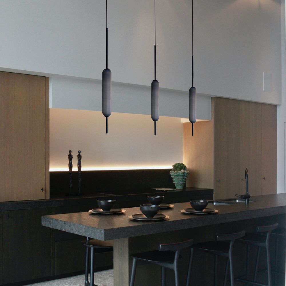 Soho 1 Light 5W LED Pendant Black / Warm White