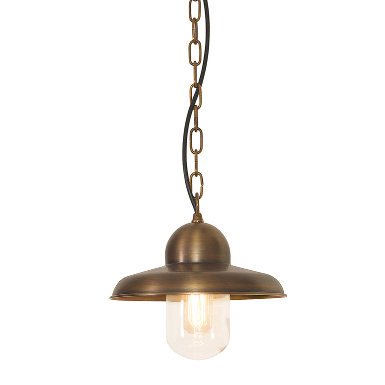 Somerton Chain Lantern Aged Brass - SOMERTON-CH-BR