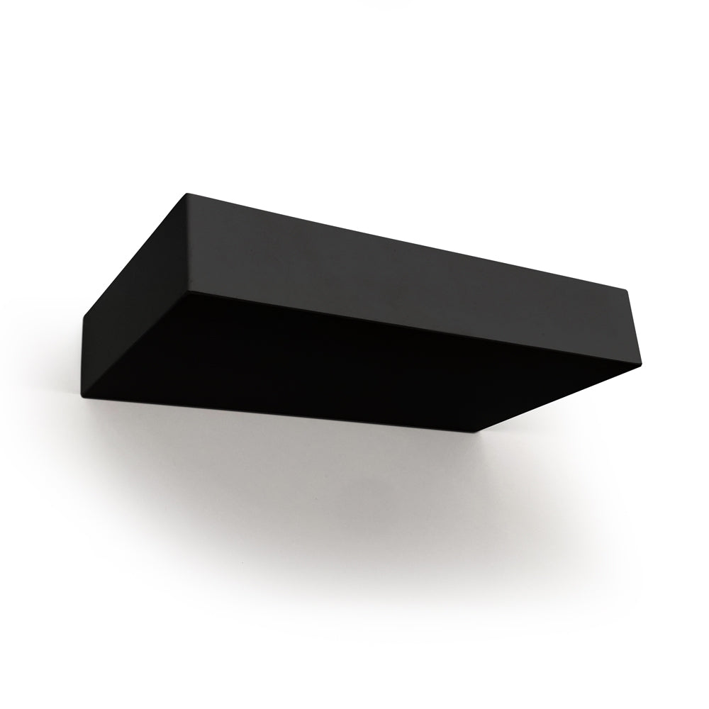 Square Up 20W LED Wall Light Black