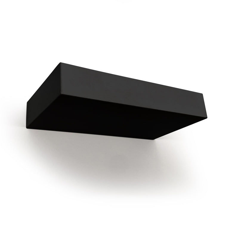 Square Up 20W LED Wall Light Black