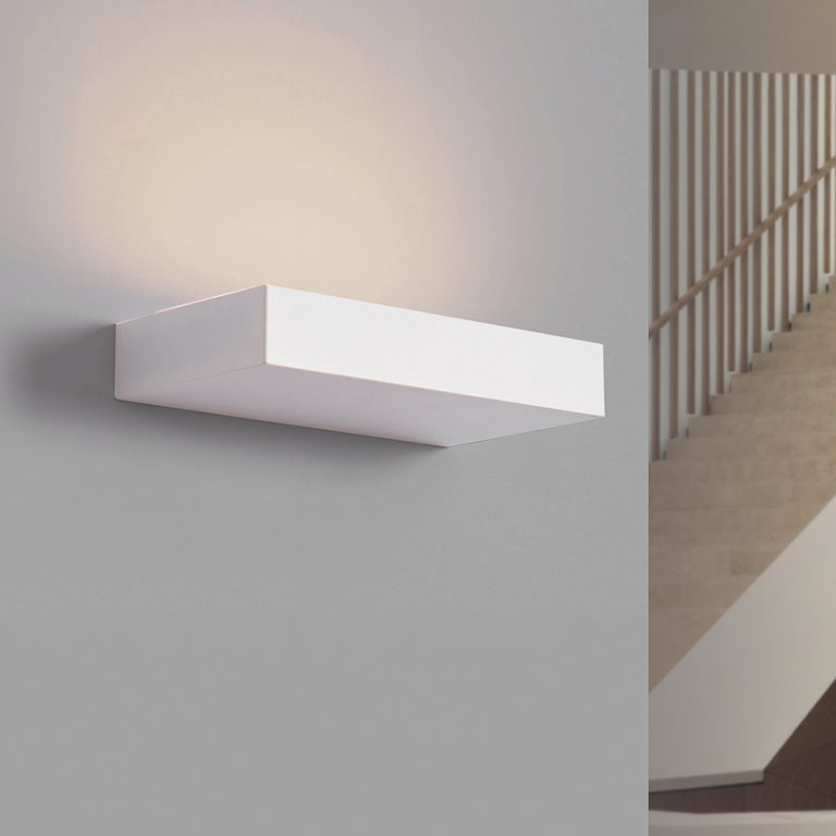 Square Up 20W LED Wall Light White