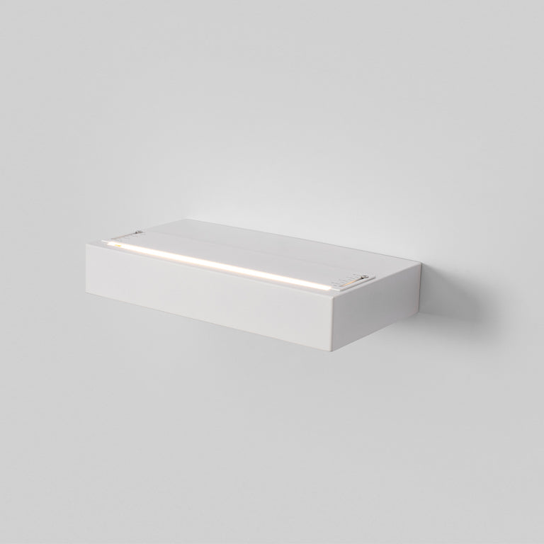 Square Up 20W LED Wall Light White