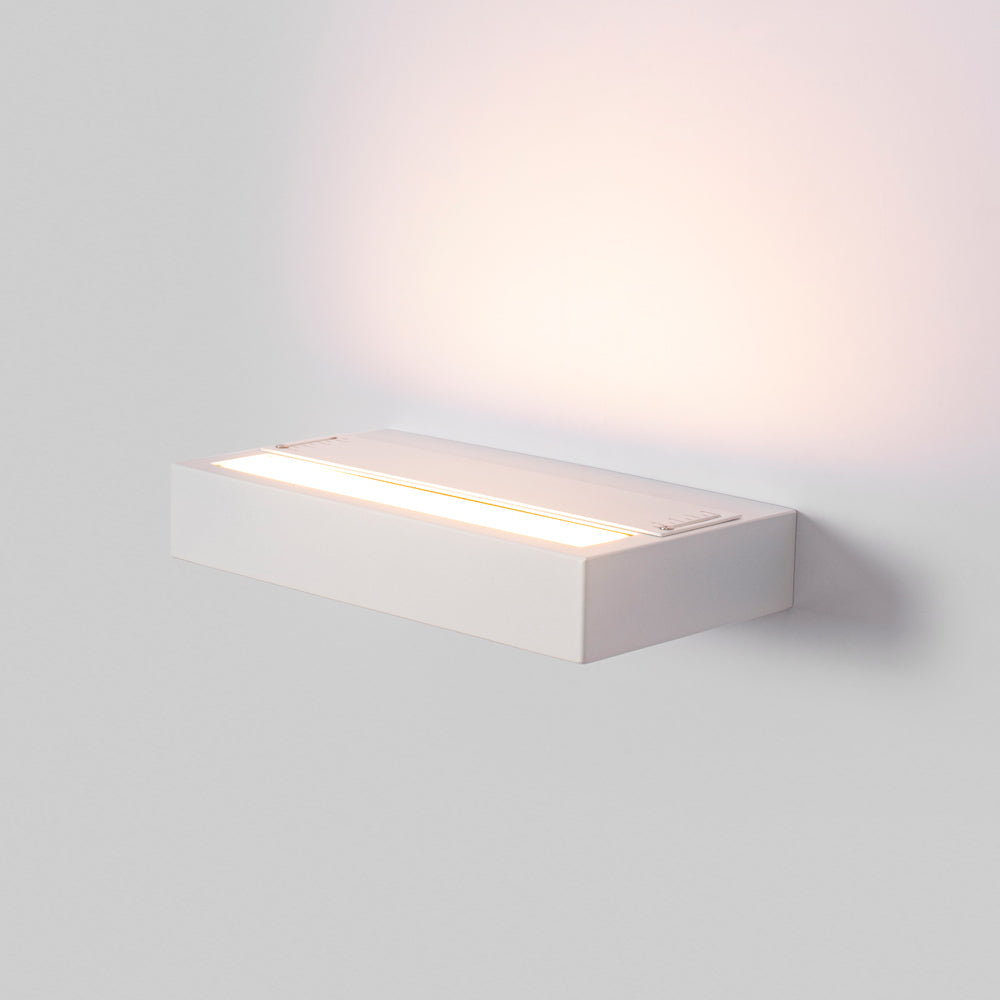 Square Up 20W LED Wall Light White