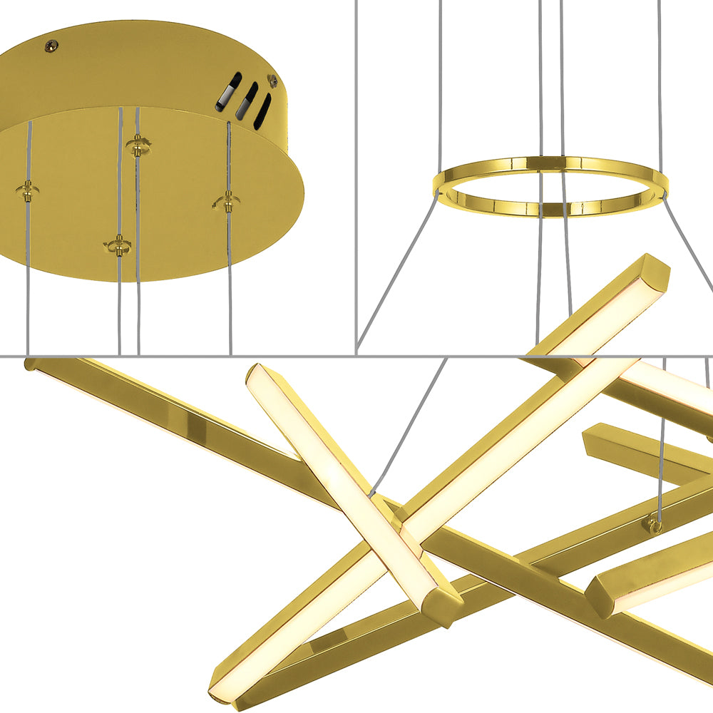Stax 600 LED Pendant Gold