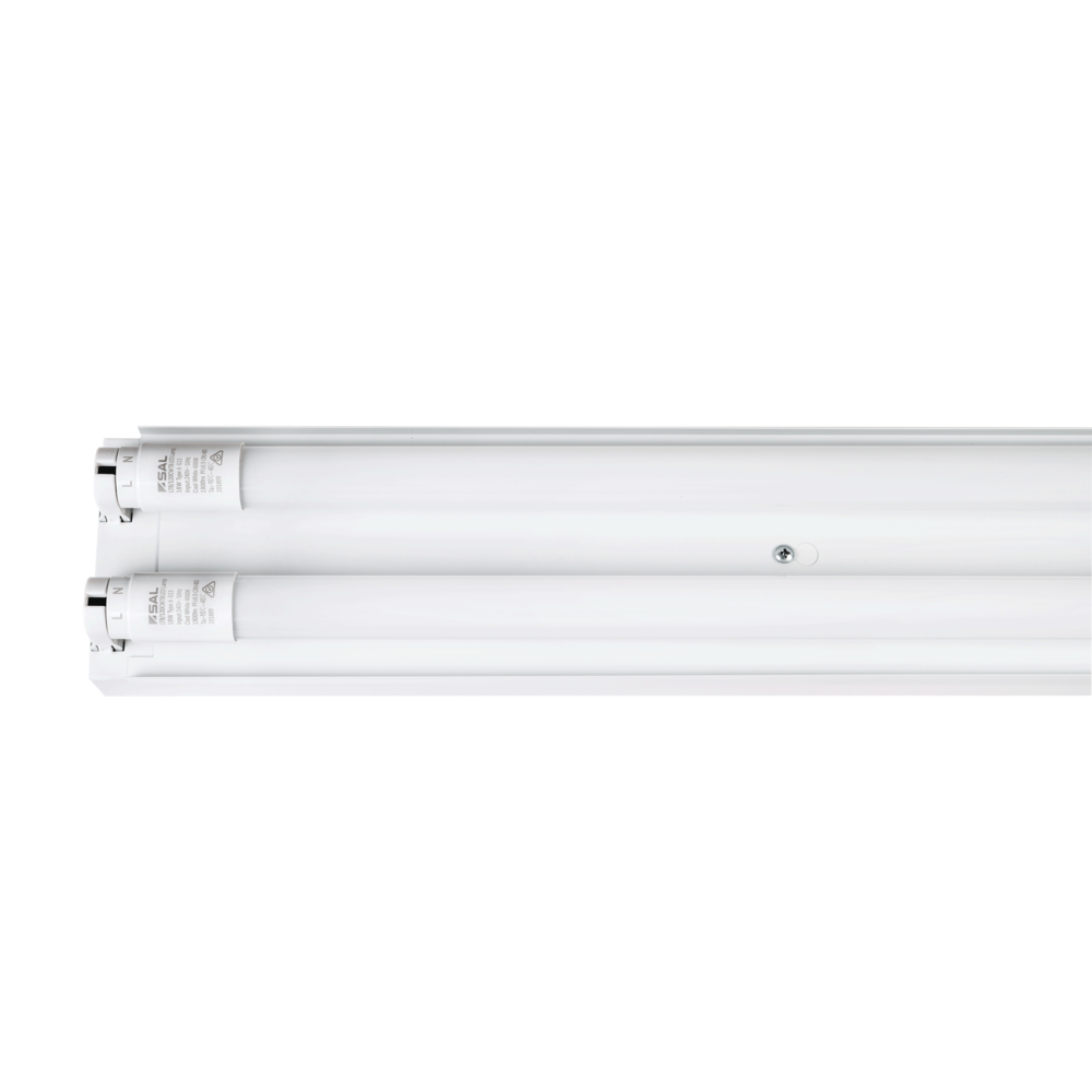 Wide Body Emergency 2 x 18W LED 1200mm Batten White Tri-Colour - STD25/212TC/EM