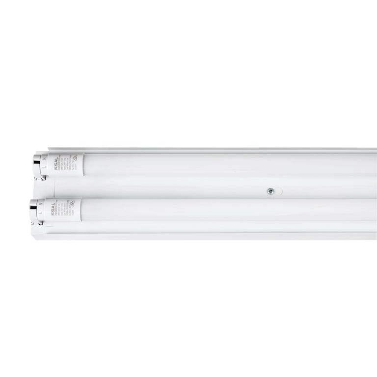 Wide Body Emergency 2 x 18W LED 1200mm Batten White Tri-Colour - STD25/212TC/EM