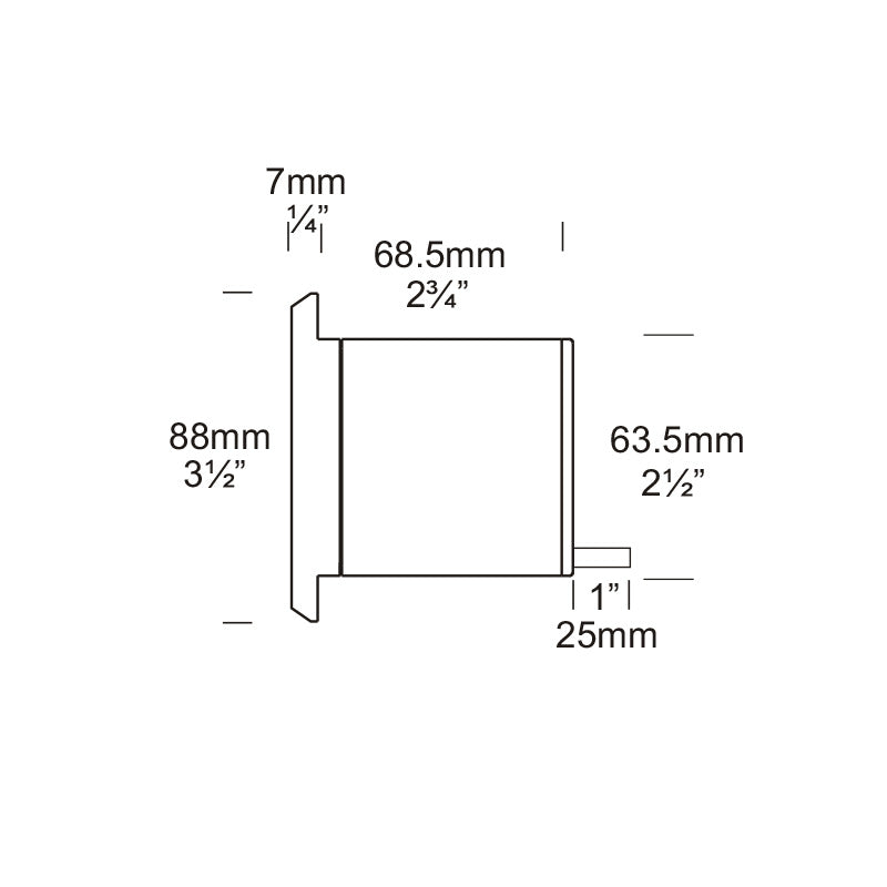 Step Lite Square 12V / 24V Copper - SLSQ/COP