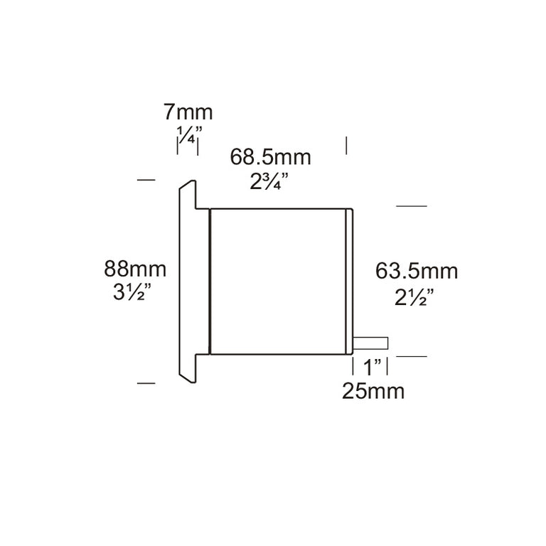 Step Lite Square 12V / 24V Copper - SLSQ/COP