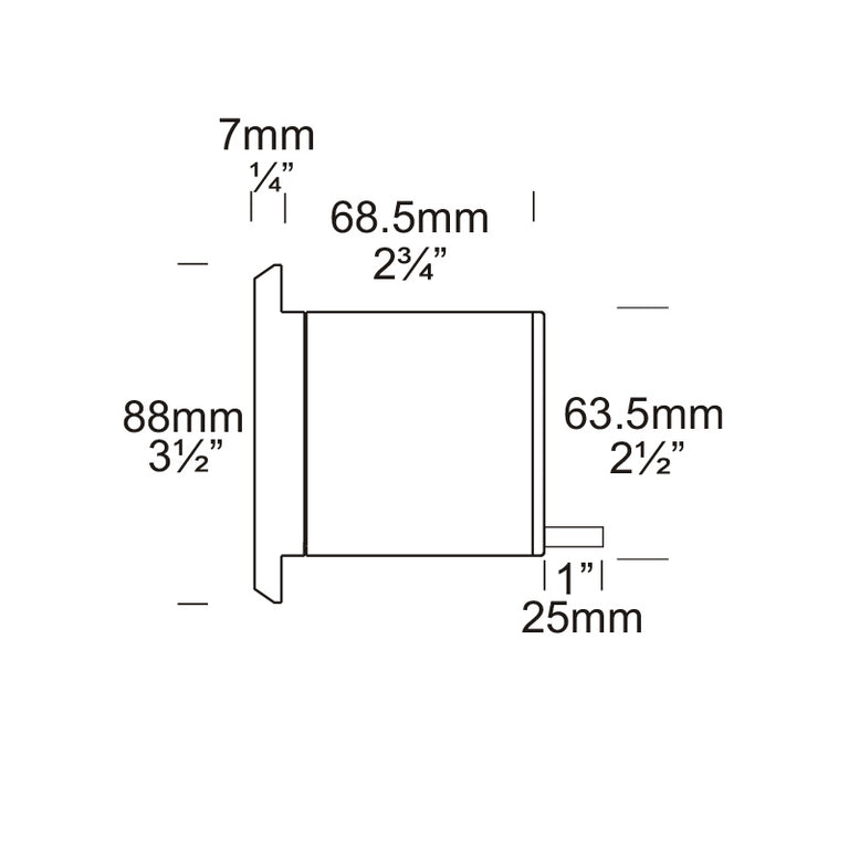 Step Lite Louvre Square 12V / 24V Copper - SLLUSQ/COP