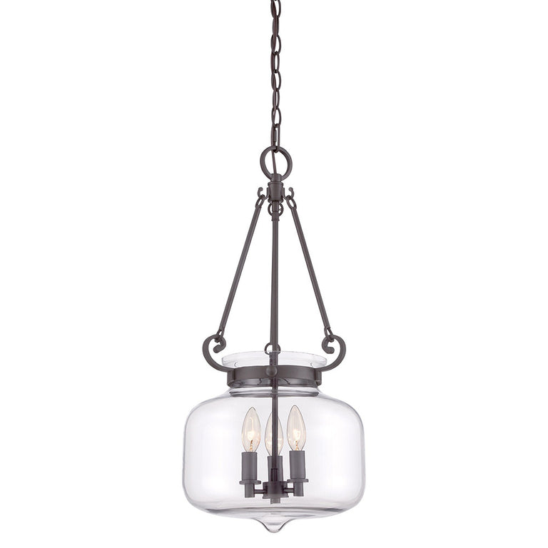 Stewart 3 Light Pendant Western Bronze - QZ/STEWART WT