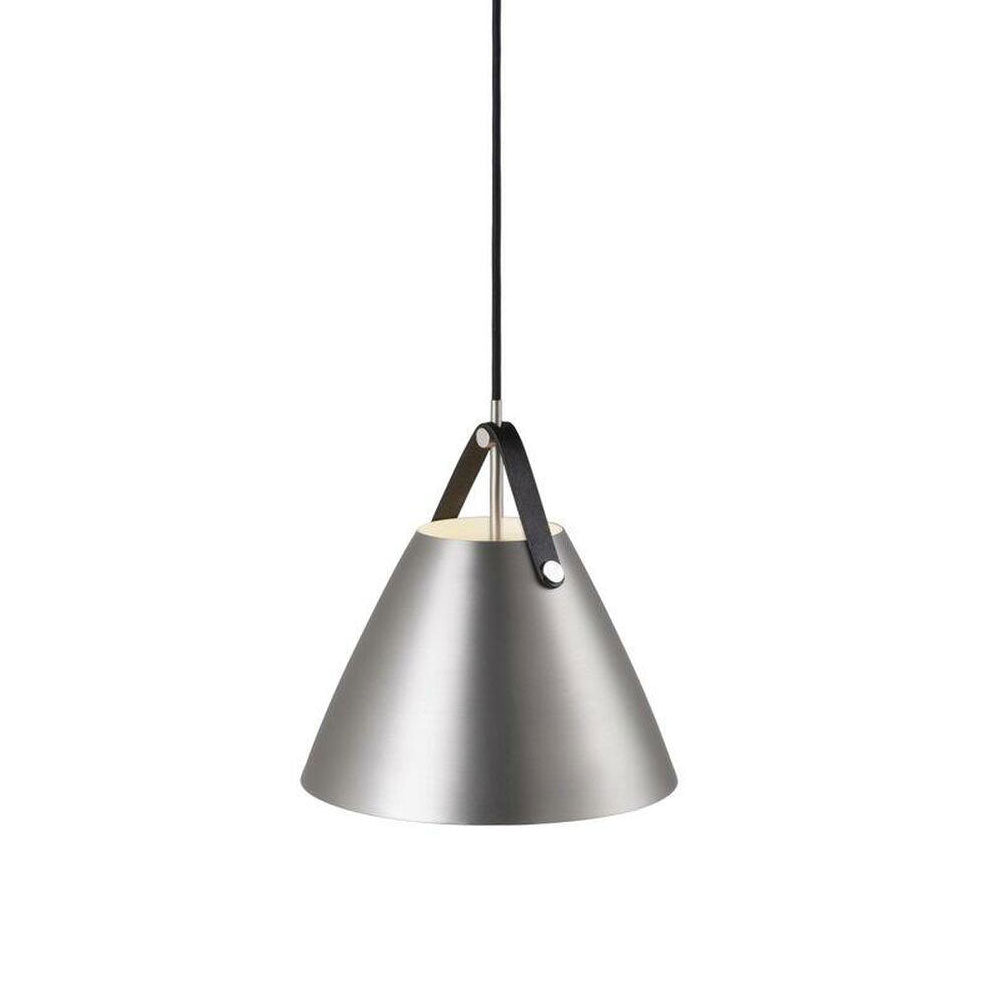 Strap 27 1 Light Pendant Leather Brushed Steel - 84333032