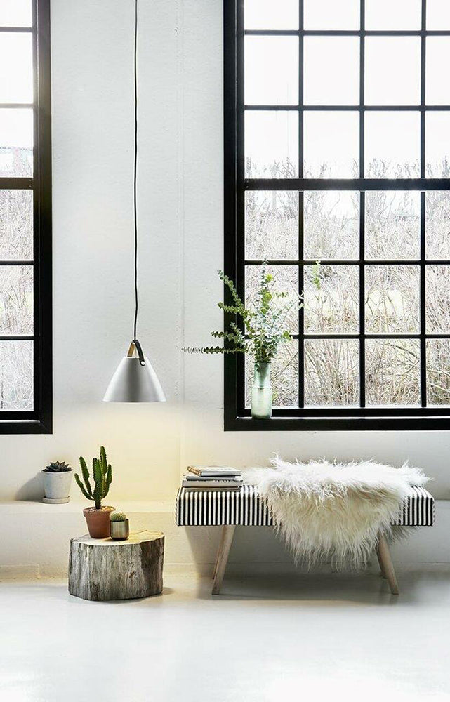 Strap 27 1 Light Pendant Leather Brushed Steel - 84333032