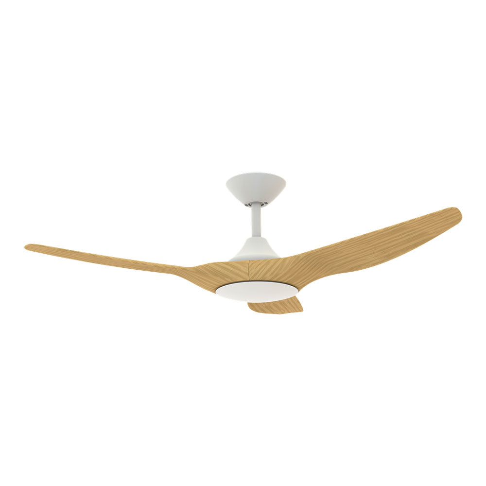Strike 48" DC 3 Blade Ceiling Fan White / Oak - 60133