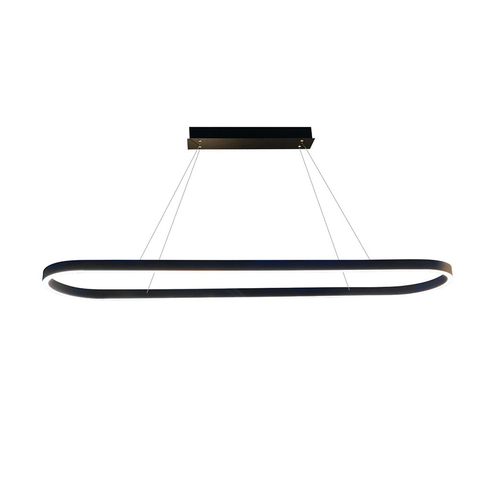 Sudor 1.5M LED Dimmable Down Pendant Light Black / Warm White