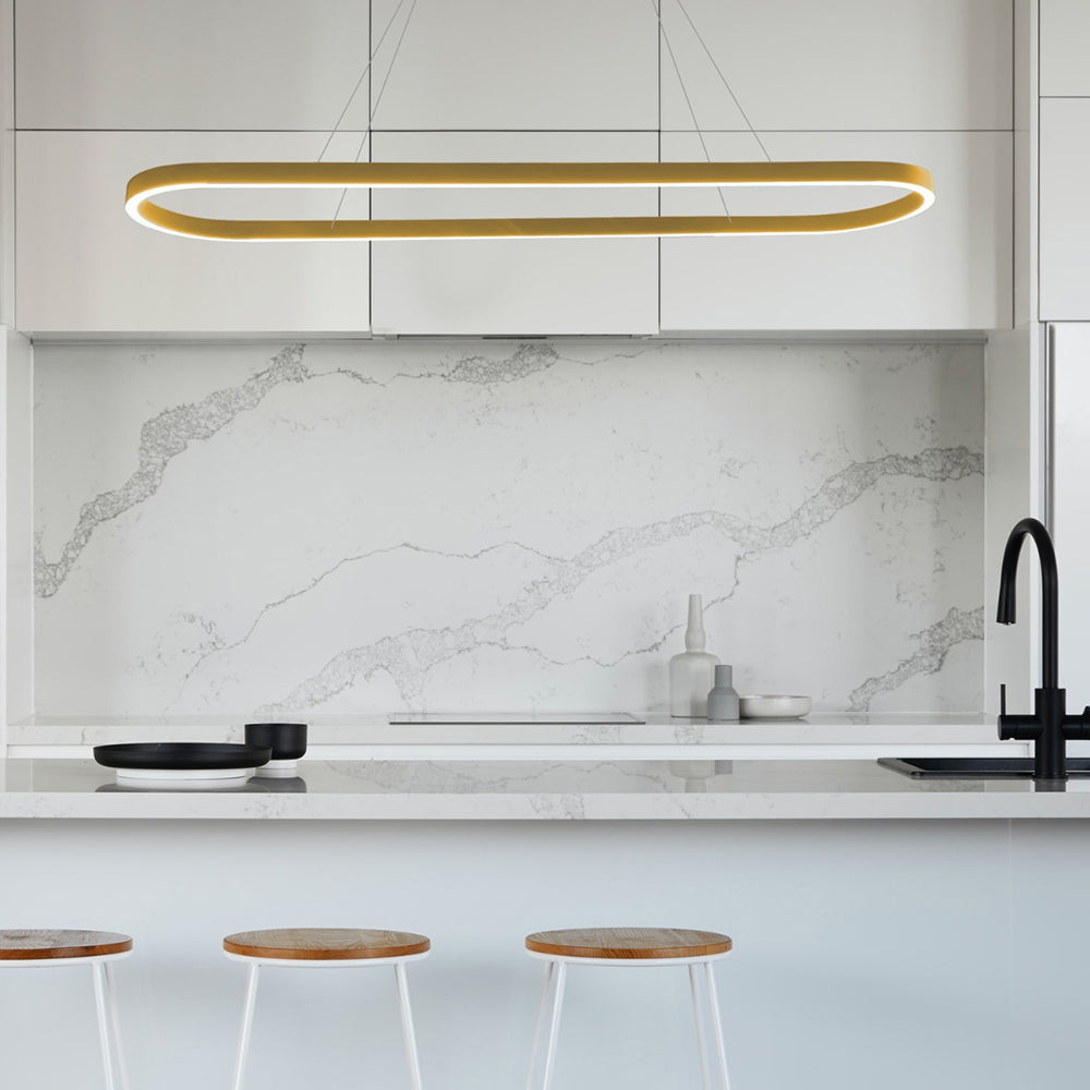Sudor 1.5M LED Dimmable Up/Down Pendant Gold / Warm White