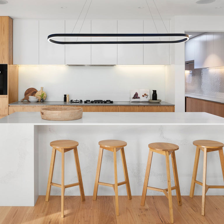 Sudor 2M LED Dimmable Up/Down Pendant Black / Warm White