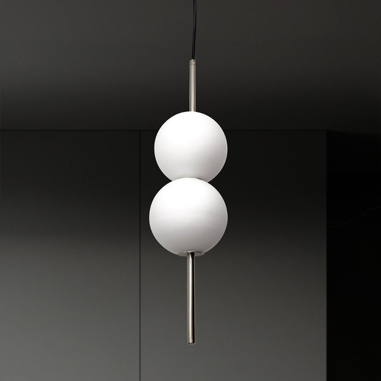Tarnie 2 Light LED Pendant Nickel / Warm White
