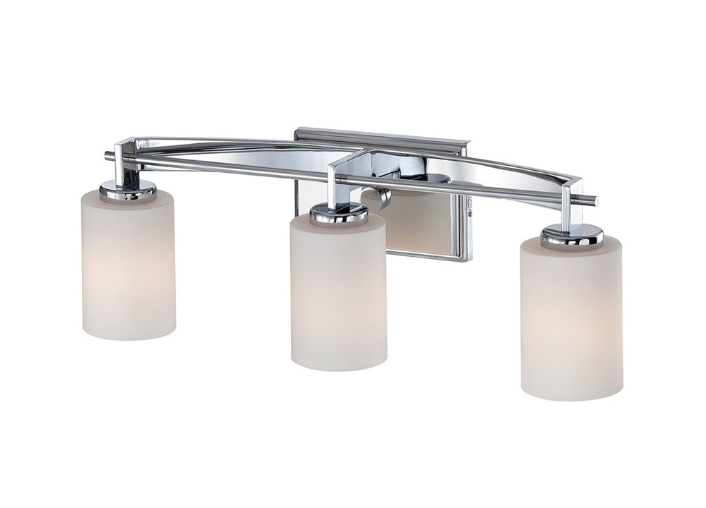 Taylor 10.5W LED Triple Bathroom Wall Light Polished Chrome / Warm White - QZ/TAYLOR3 BATH