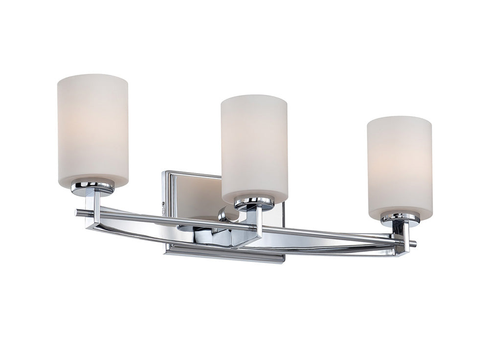 Taylor 10.5W LED Triple Bathroom Wall Light Polished Chrome / Warm White - QZ/TAYLOR3 BATH