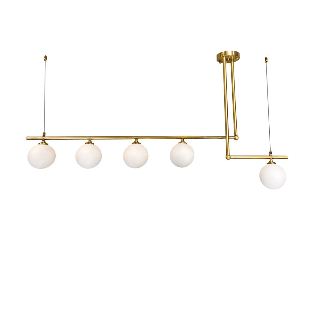 Tetris 5 Light Pendant Gold