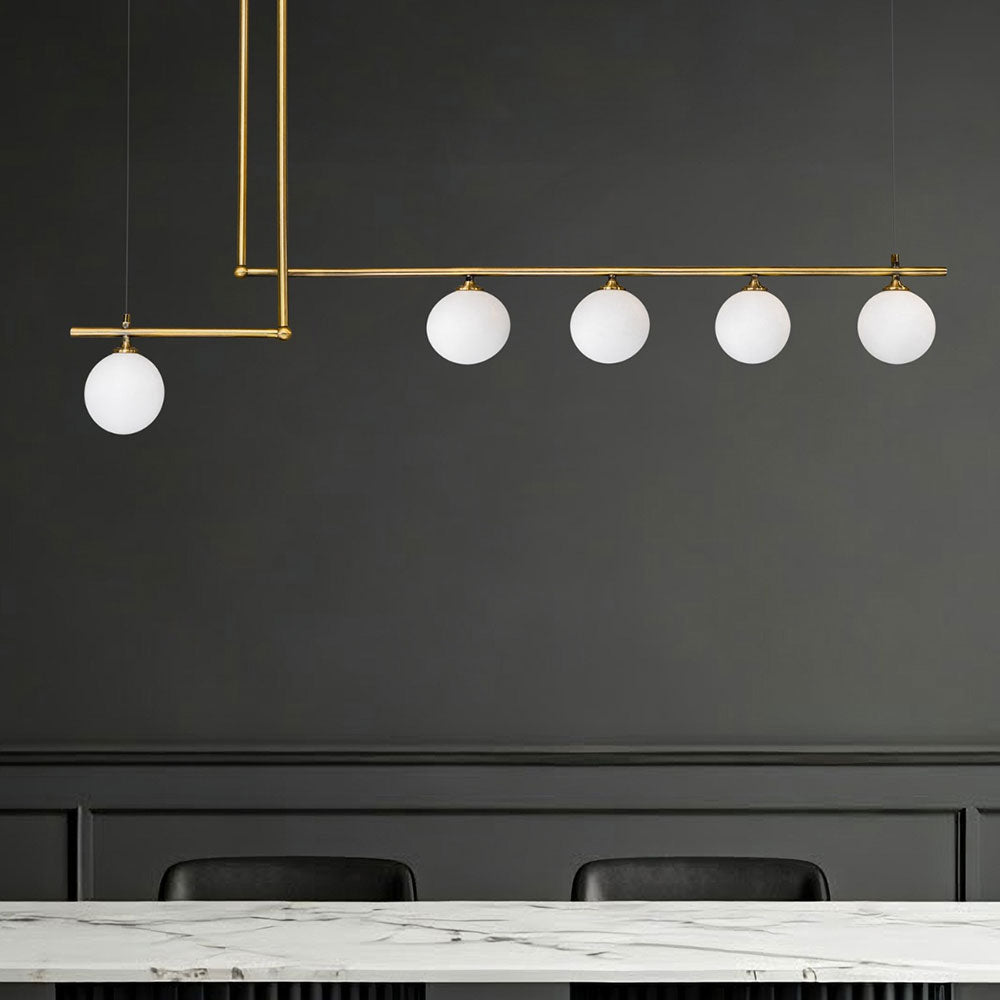 Tetris 5 Light Pendant Gold