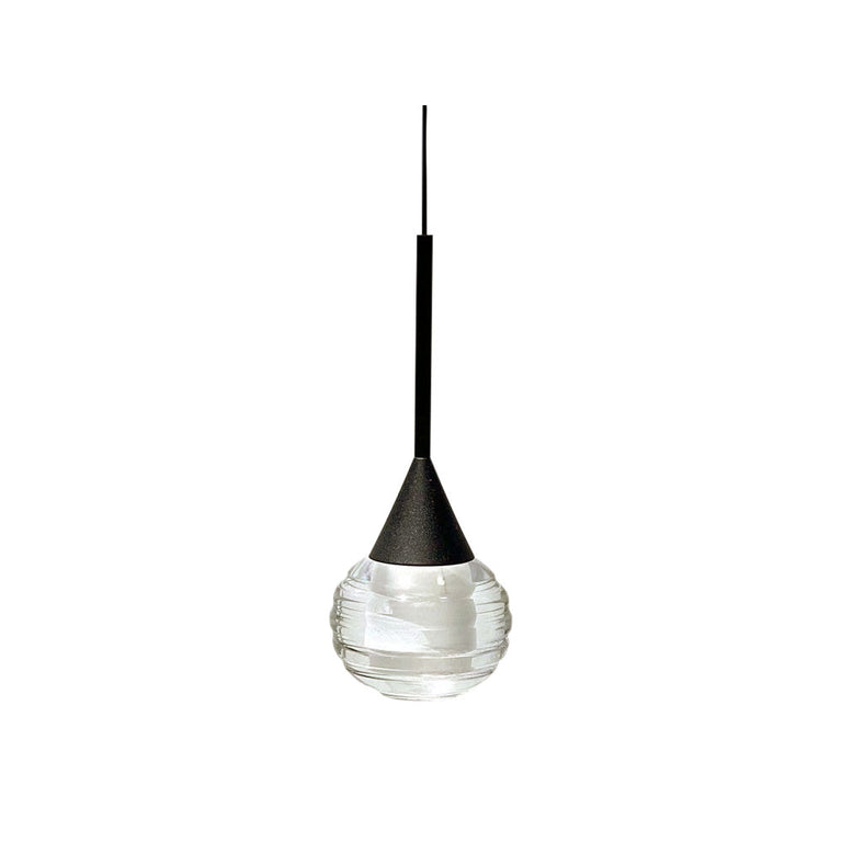 Toffee 1 Light LED Pendant Black
