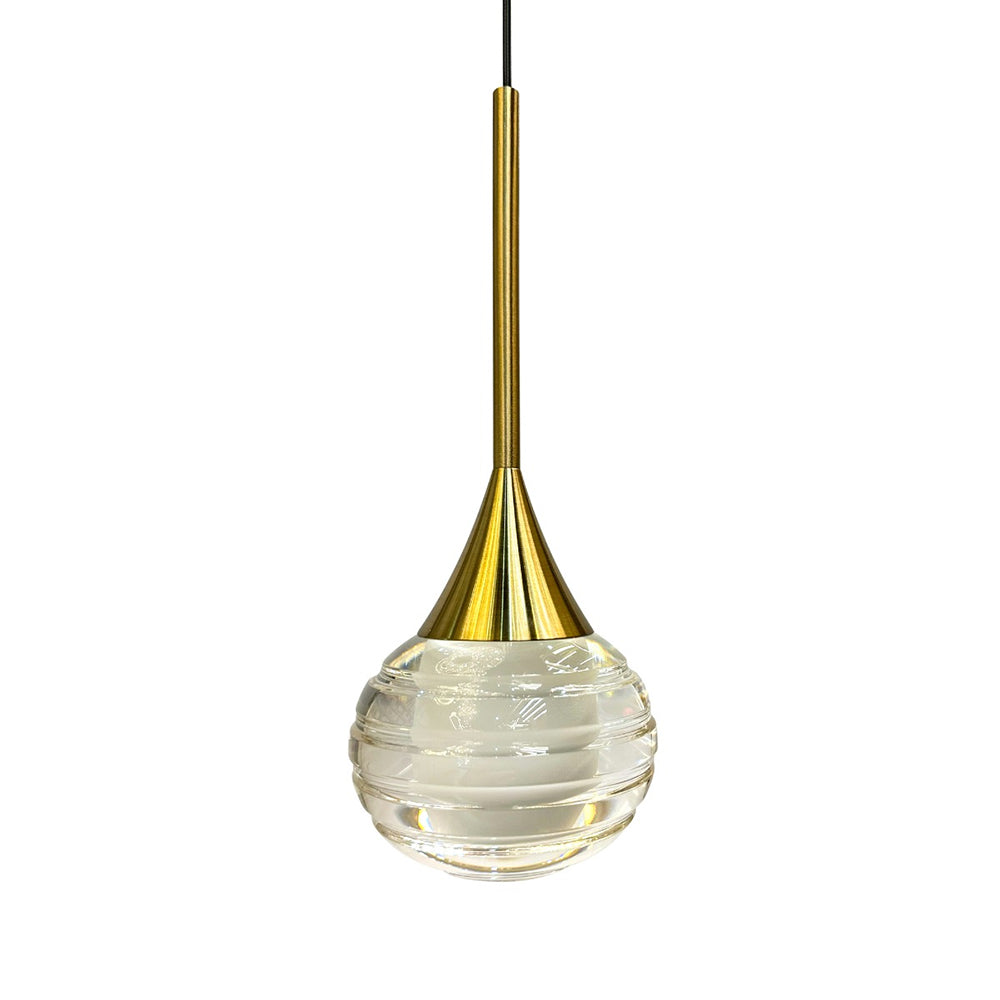 Toffee 1 Light LED Pendant Gold