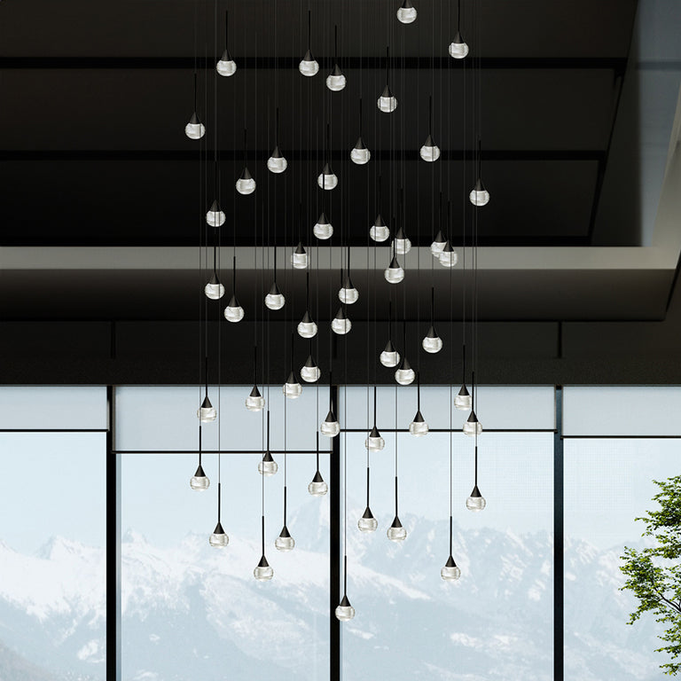 Toffee 55 Light LED Pendant Black